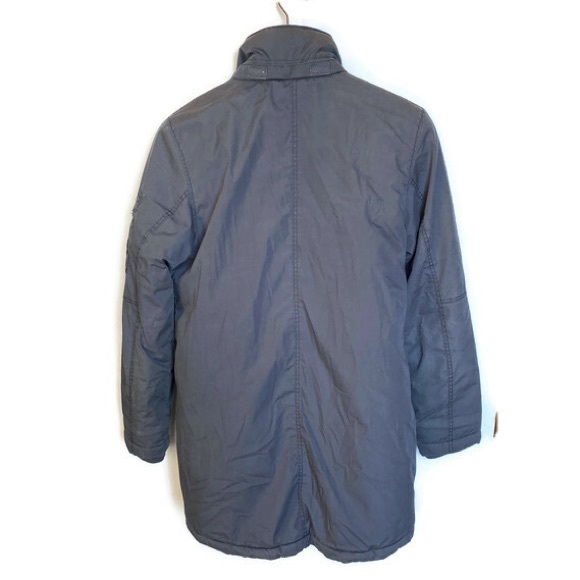 YOUTH H&M BLUE PARKA COAT JACKET QUILTED LINED FAUX FUR HOOD Size 11 - 1… - Picture 7 of 10